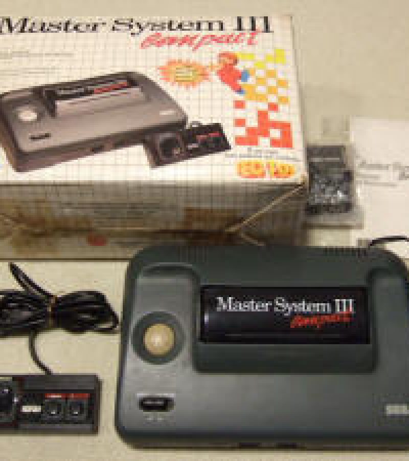 Vídeo Game Master System 3 compact com jogo Sonic na memória